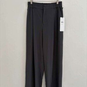 NWT alo High-Waist Pursuit Trouser black pants women's size Small